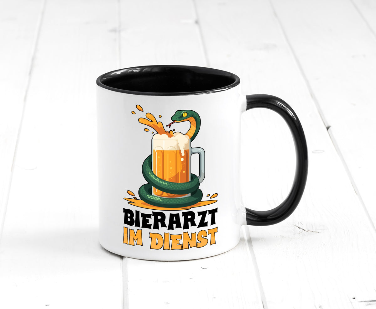 Bierarzt im Dienst | Tierarzt Arzt Geschenk Tierliebhaber Humor lustiger Spruch Tasse