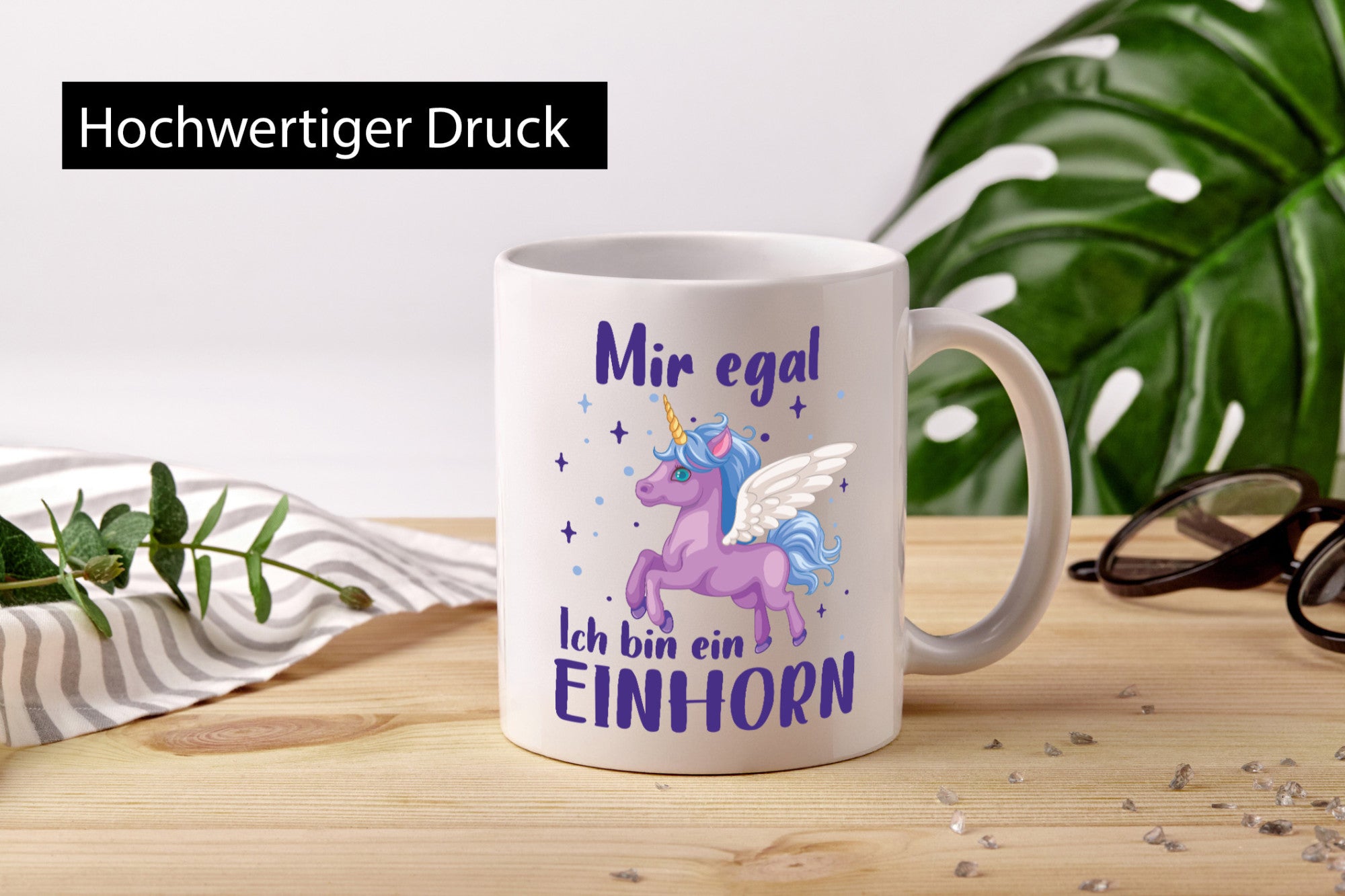 Mir egal, ich bin ein Einhorn | lustig Humor Geschenkidee Geschenk Tasse