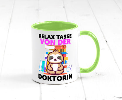 Relax Tasse: Doktorin | Doktorand Doktortitel lustig Humor Geschenkidee