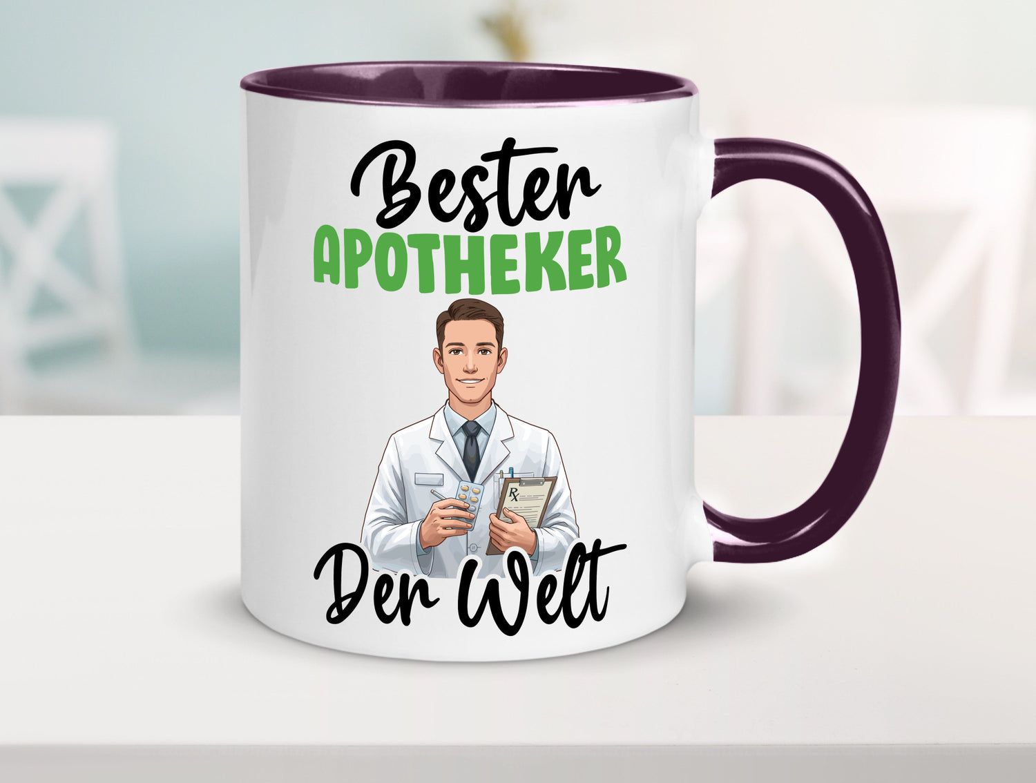 Bester Apotheker | Apotheke Pharmazie v2 Humor Geschenkidee Tasse