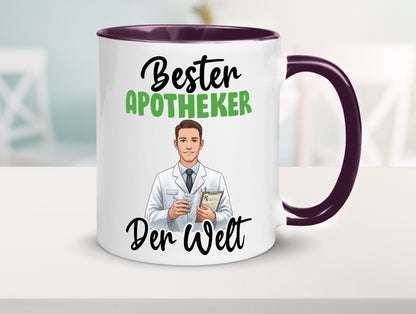 Bester Apotheker | Apotheke Pharmazie v2 Humor Geschenkidee Tasse