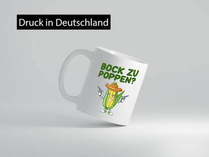 Bock auf Poppen | Mais Lustig Geschenk Humor Geschenkidee lustiger Spruch Tasse