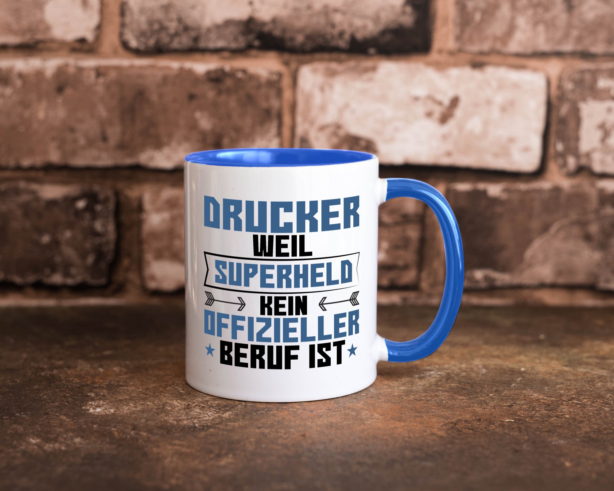 Superheld Drucker | Druckerei Print Medien Humor Geschenkidee Tasse