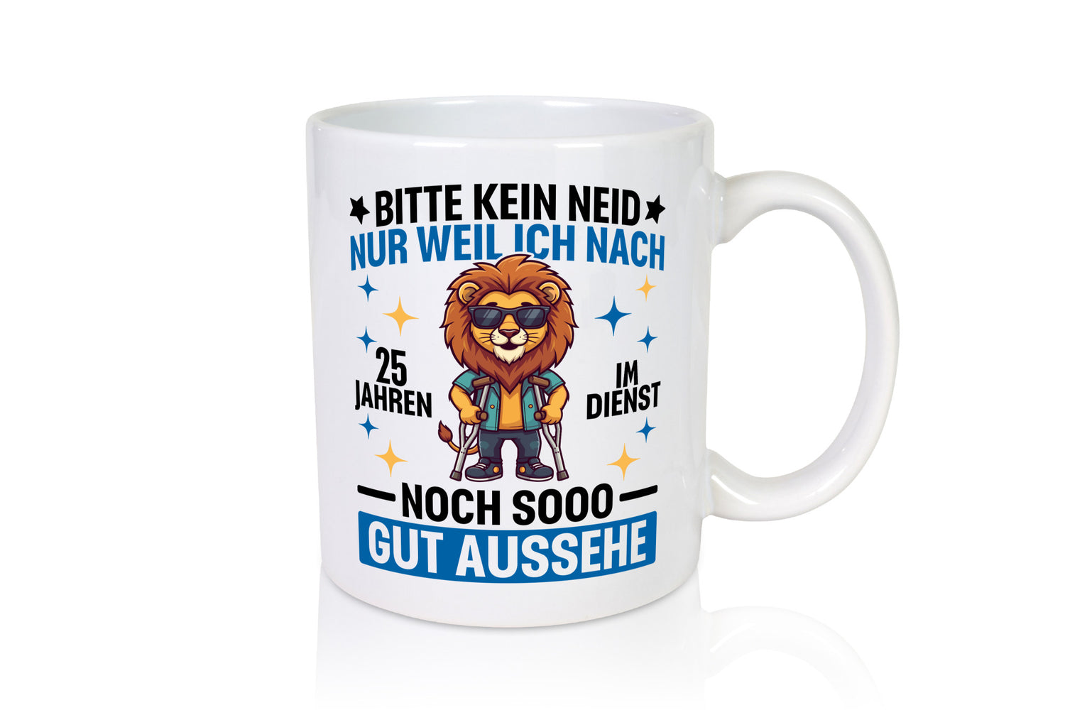 25 Jahre im Dienst | Arbeitsjubiläum Arbeit Humor Kollegen Büro Geschenkidee