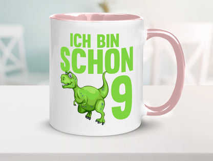 9. Geburtstag | 9 Jahre Dino Dinosaurier Geschenkidee Humor Tasse