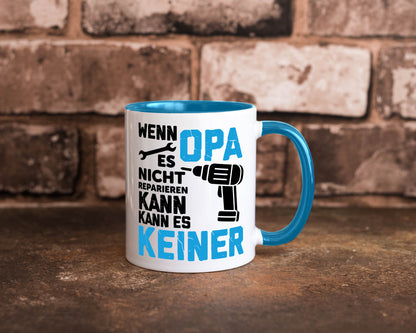 Wenn opa es nicht Reparieren kann | für alles Geschenkidee Familie Humor Tasse