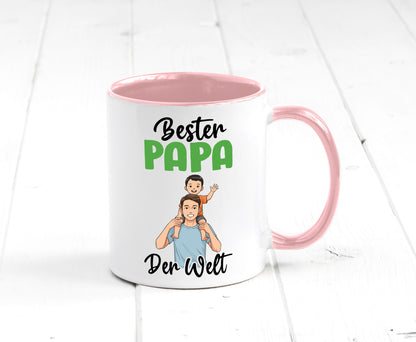 Bester Papa | Vatertag Daddy Familie lustiger Spruch Geschenk Geschenkidee Tasse
