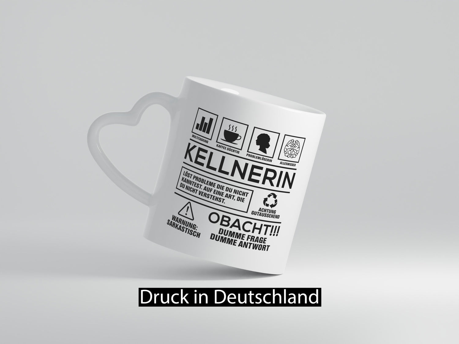 Achtung Probleme Kellnerin | Beruf kellnern Bedienung lustiger Spruch Geschenk
