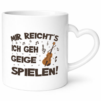 Mir reichts ich geh Geige Spielen | Musik Geschenkidee Humor Tasse