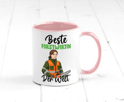 Beste Forstwirtin | Forst Wirtin v2 lustig Humor Geschenkidee Geschenk Tasse