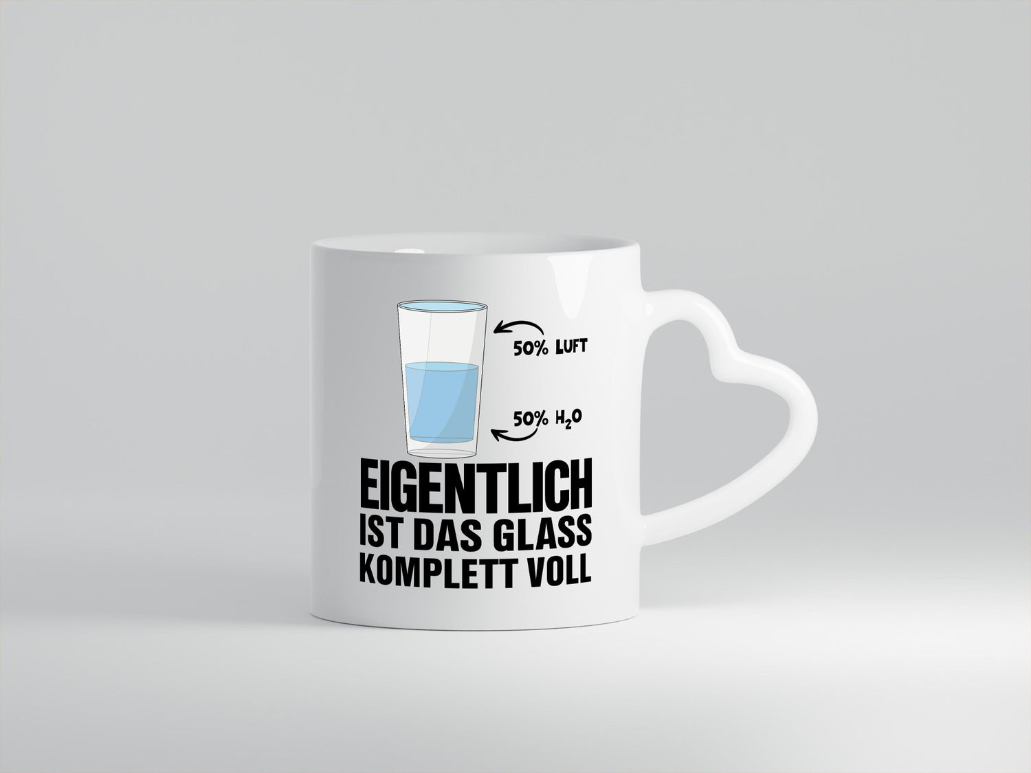 Wasserglas Motiv | Optimist Tasse Chemiker Chemie Humor Geschenkidee