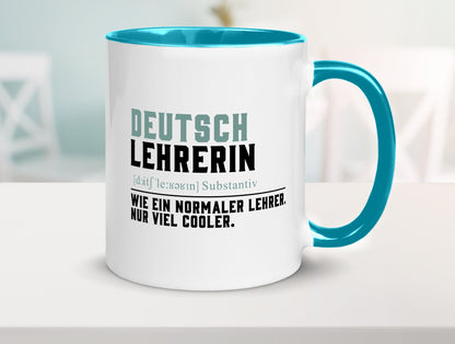 Deutschlehrerin | Lehrerin Unterricht Lieblinglehrerin Geschenkidee Humor Tasse