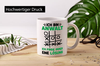 Ich finde immer eine Lösung | Anwalt rechtsanwalt lustiger Spruch Geschenk