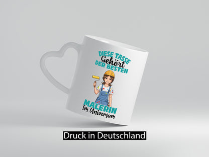 Im Universum: Malerin | Malerinnen Geschenkidee Humor Tasse