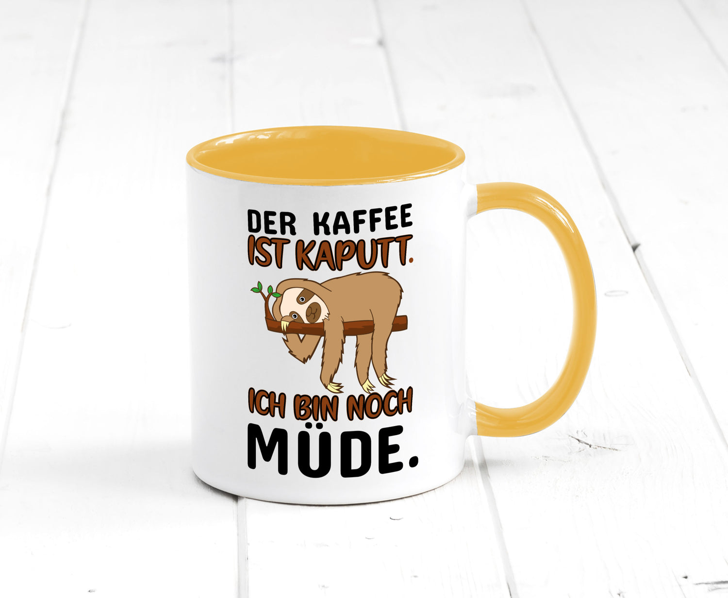 Der Kaffee ist kaputt v2 Geschenk Humor Geschenkidee lustiger Spruch Tasse