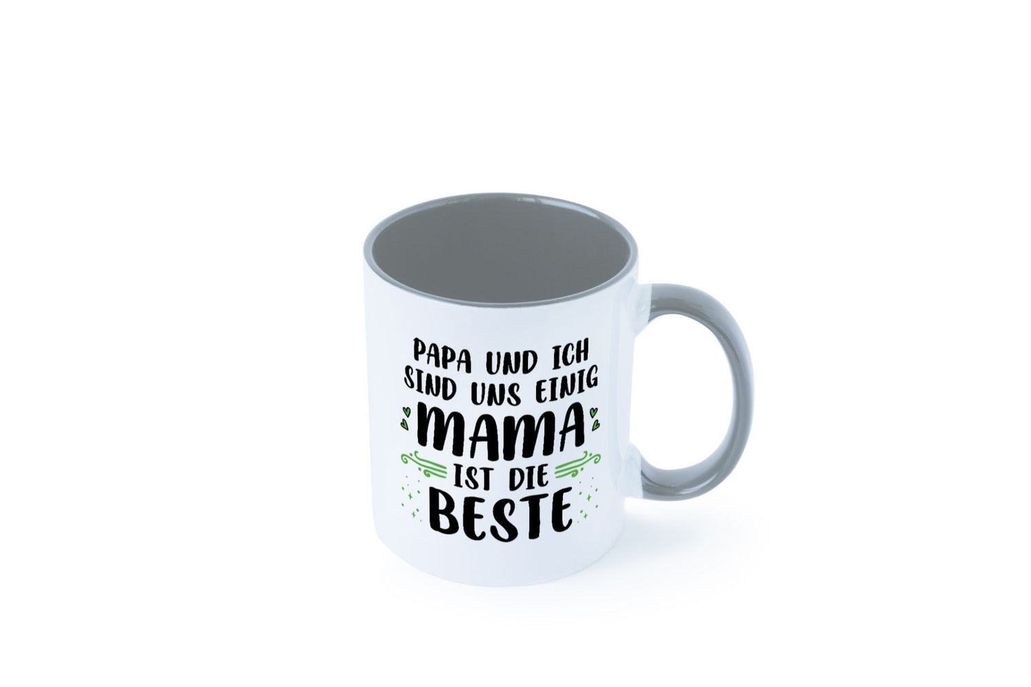 Papa und ich sind uns einige Mama ist die beste | Muttertag Geschenk Familie