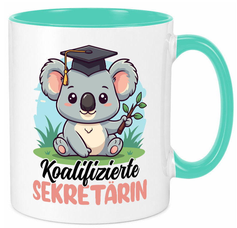 Koalifizierte Sekretärin | Büro Geschenkidee Arbeit Kollegen Humor Tasse