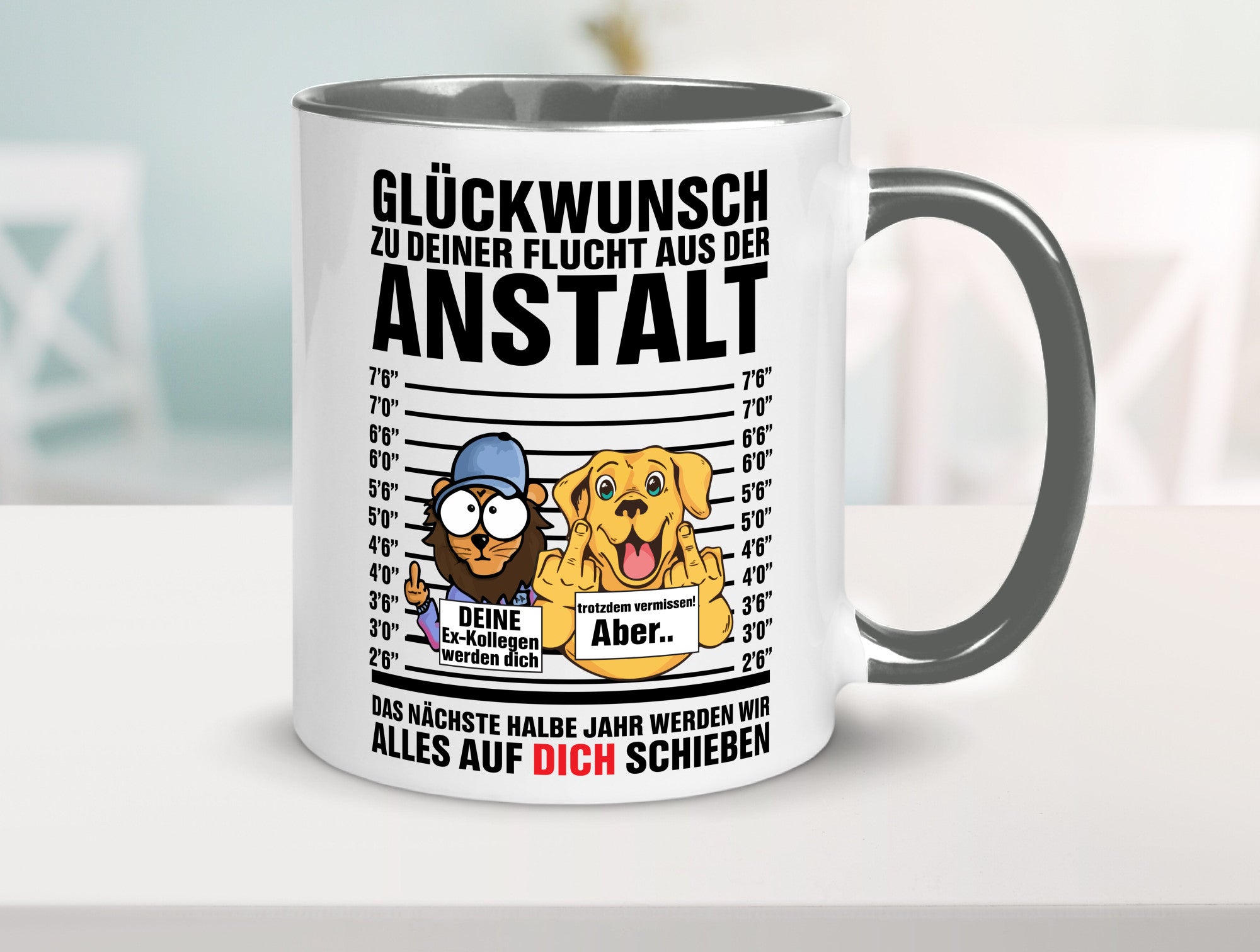 Glückwunsch zu deiner Flucht | Abschiedgeschenk v3 Geschenk Humor Geschenkidee
