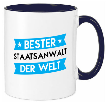 Bester Staatsanwalt | Anwalt Jurist lustig Humor Geschenkidee Geschenk Tasse