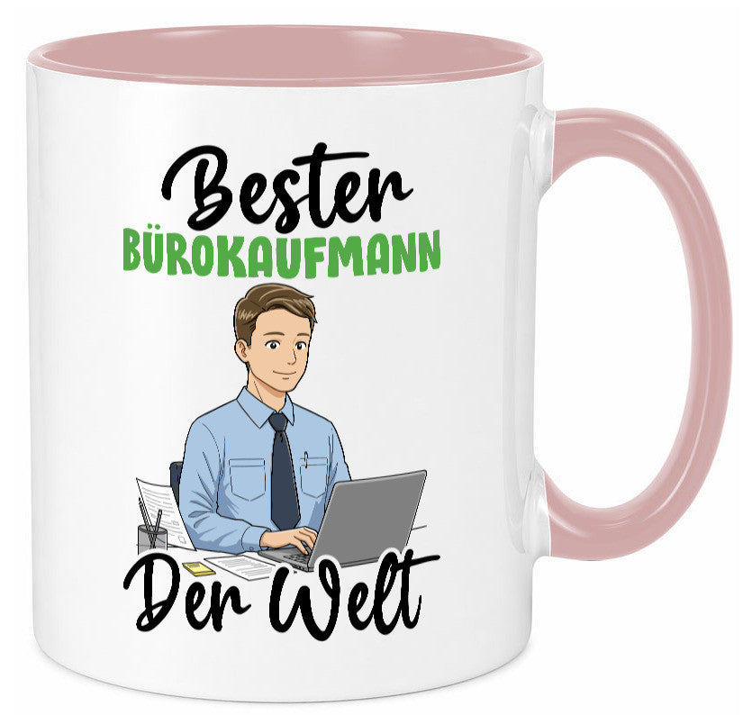 Bester Bürokaufmann | Kaufmann v2 lustig Arbeit Kollegen Büro Geschenk Tasse