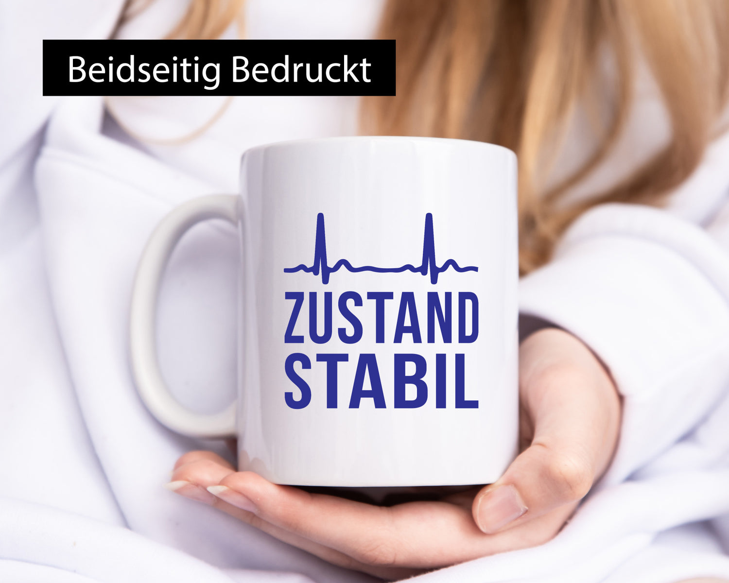 Zustand stabil | Herzschlag v2 Geschenk Humor Geschenkidee lustiger Spruch Tasse