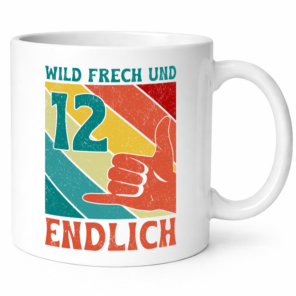 12. Geburtstag | 12 Jahre Wild und Frech Humor Geschenkidee Tasse