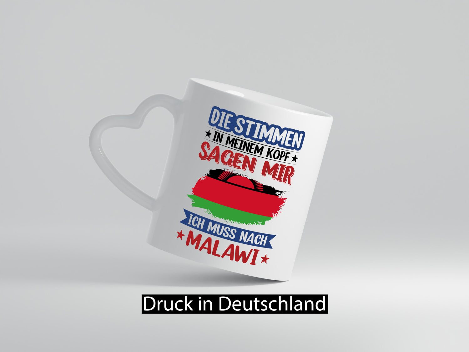 Malawi | Urlaub Stimmen in meinem Kopf Traumland Geschenkidee Humor Tasse