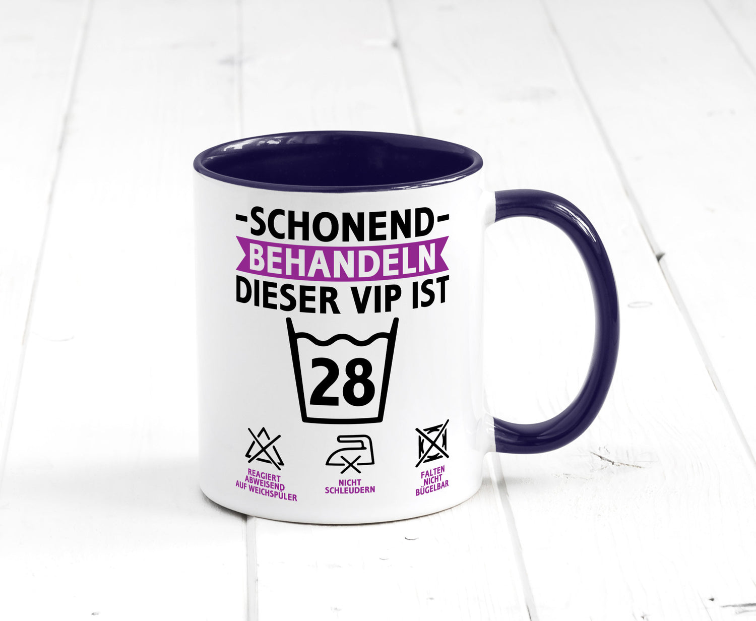 28 Geburtstag | schonend behandeln Jahre Humor Geschenkidee Tasse