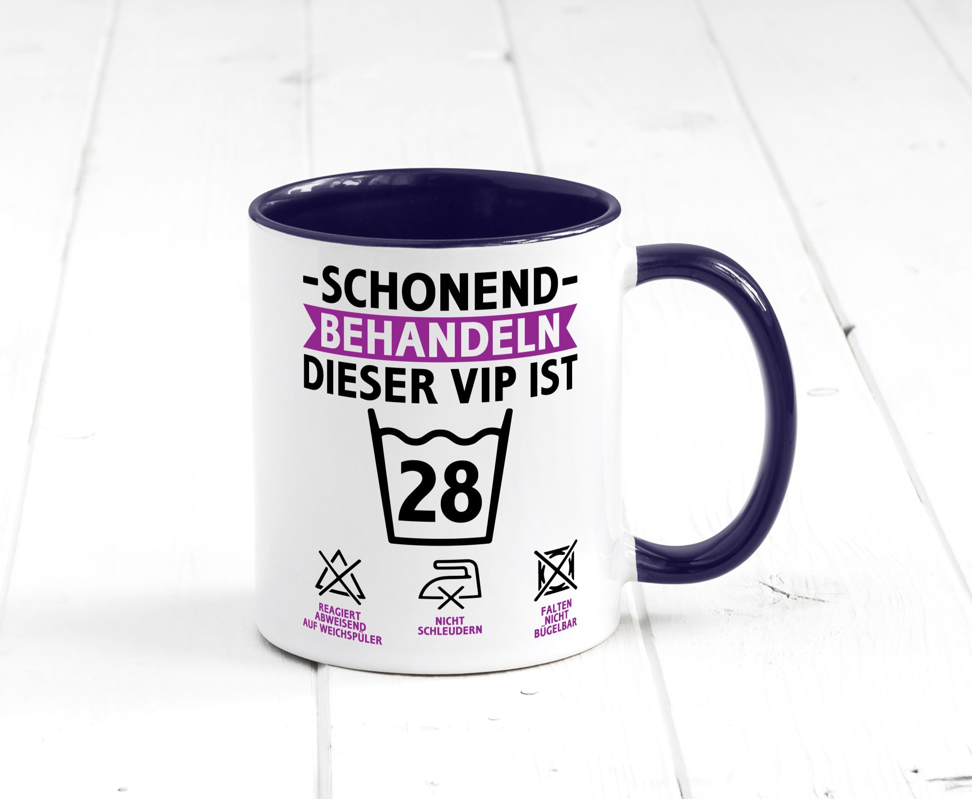 28 Geburtstag | schonend behandeln Jahre Humor Geschenkidee Tasse