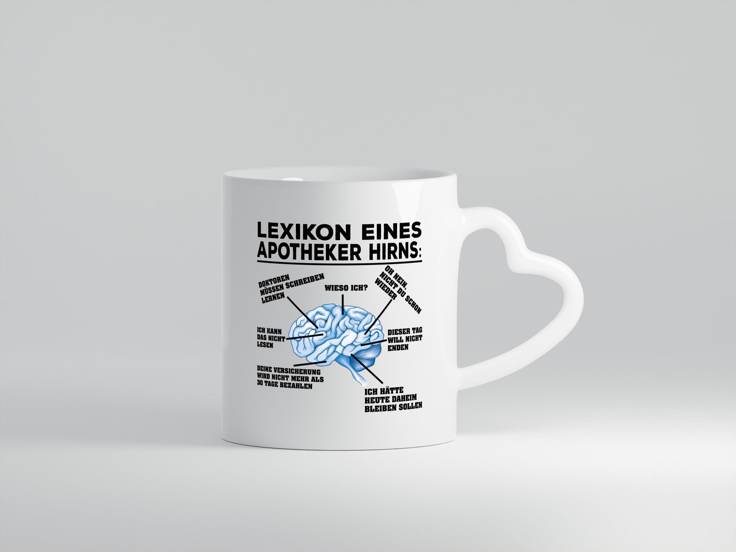 Apotheker Hirn | Pharmazie Tasse Pharmazeut Humor lustiger Spruch Geschenk