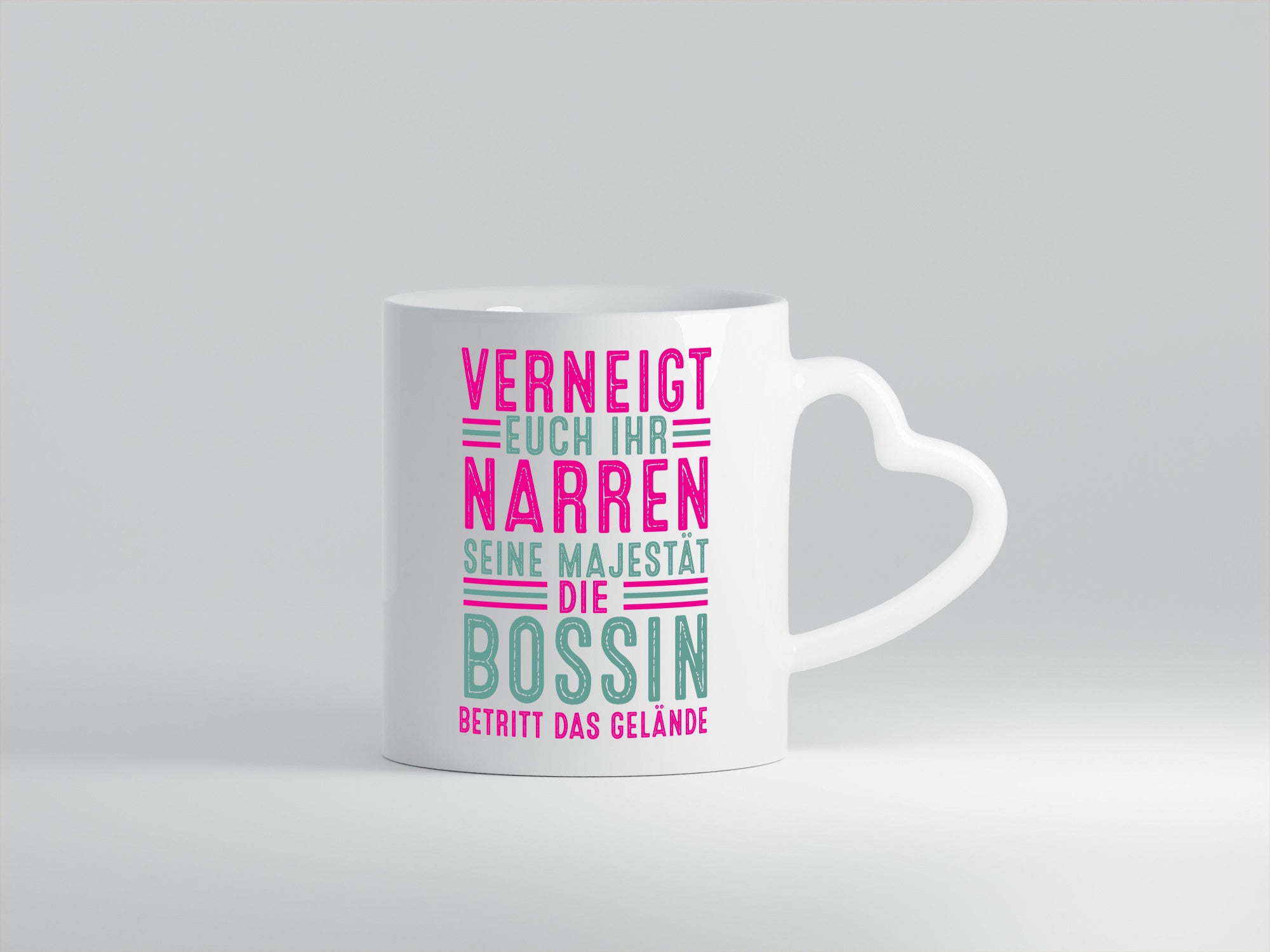 Verneigt euch: Bossin | Führungskraft Vorgesetzte v2 Humor Geschenkidee Tasse