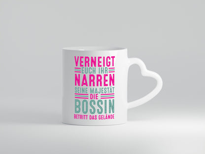 Verneigt euch: Bossin | Führungskraft Vorgesetzte v2 Humor Geschenkidee Tasse