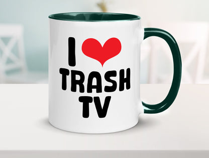 I love Trash TV | v2 lustig Humor Geschenkidee Geschenk Tasse
