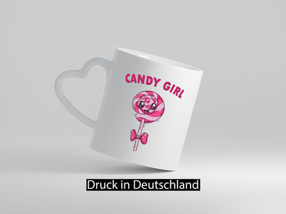 Candy Girl | Lolly Schleife Geschenkidee Humor Tasse