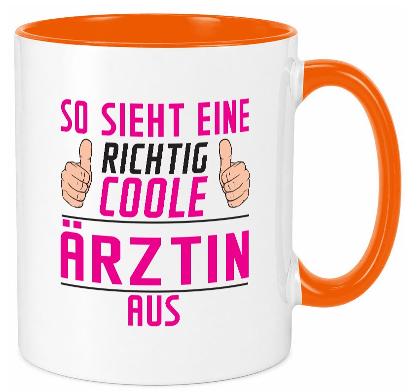 Richtig Coole Ãrztin | Medizin Doktorin Fachärztin Geschenkidee Humor Tasse