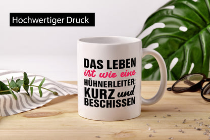Hühner Witz | lustige Spruch Tasse Huhn Hühnerstall lustiger Geschenk Humor