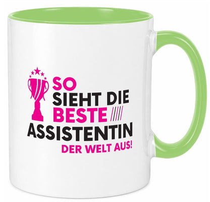 Die Weltbeste Assistentin | Assistenz Hilfskraft Geschenk Humor Geschenkidee Tasse