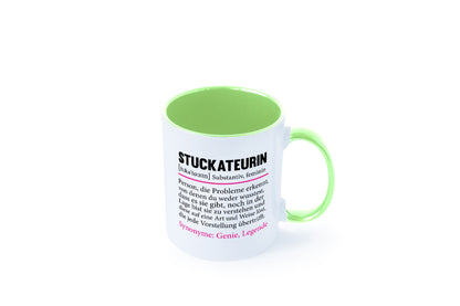 Stuckateurin | Innenausbau Beruf Humor Spruch Arbeit Kollegen Büro Geschenkidee