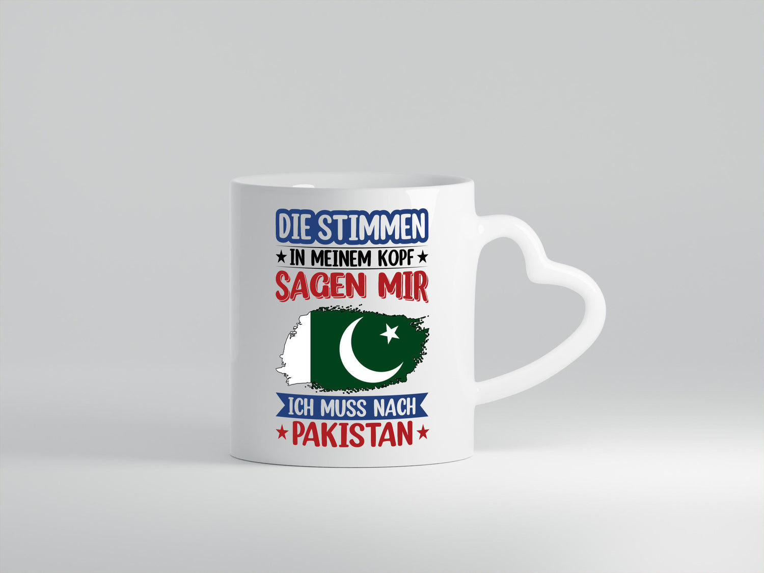 Pakistan | Urlaub Stimmen in meinem Kopf Traumland v2 Geschenkidee Humor Tasse