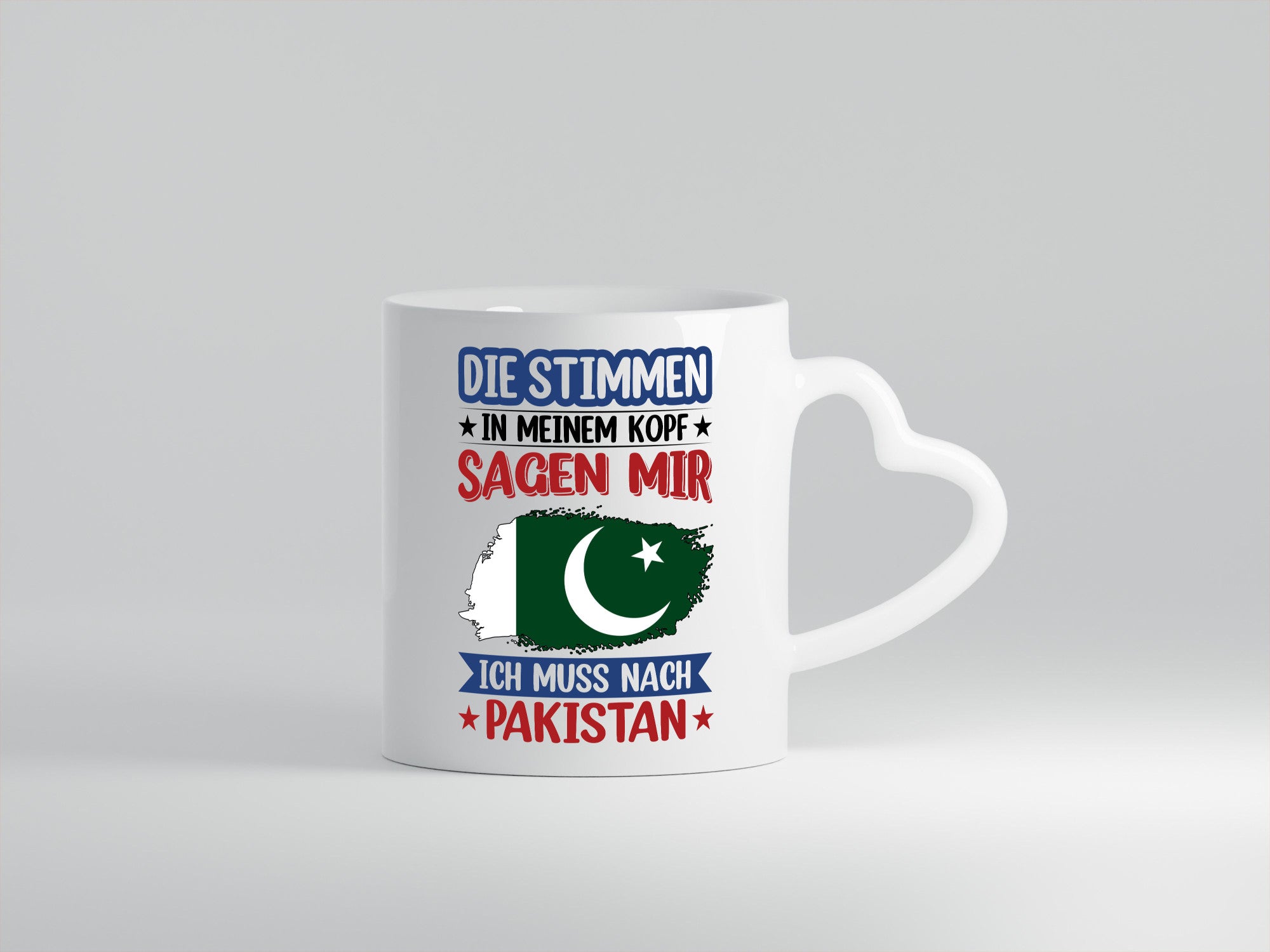 Pakistan | Urlaub Stimmen in meinem Kopf Traumland v2 Geschenkidee Humor Tasse