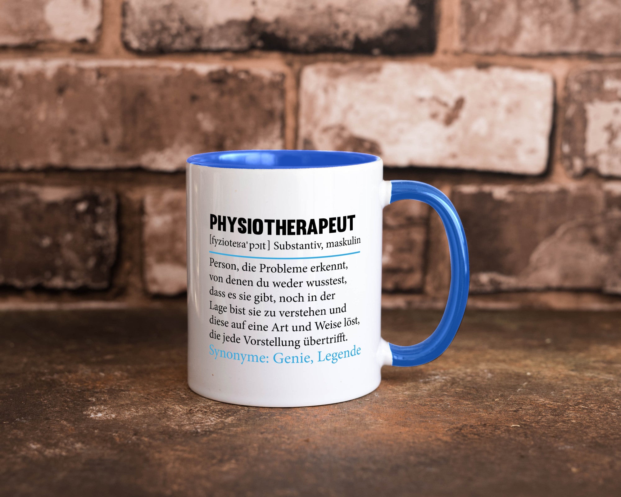 Physiotherapeut | Beruf Spruch Text lustig v2 Humor Arbeit Kollegen Büro