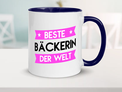 Beste Bäckerin | Bäckerei Frauen Backen lustig Humor Geschenkidee Geschenk Tasse