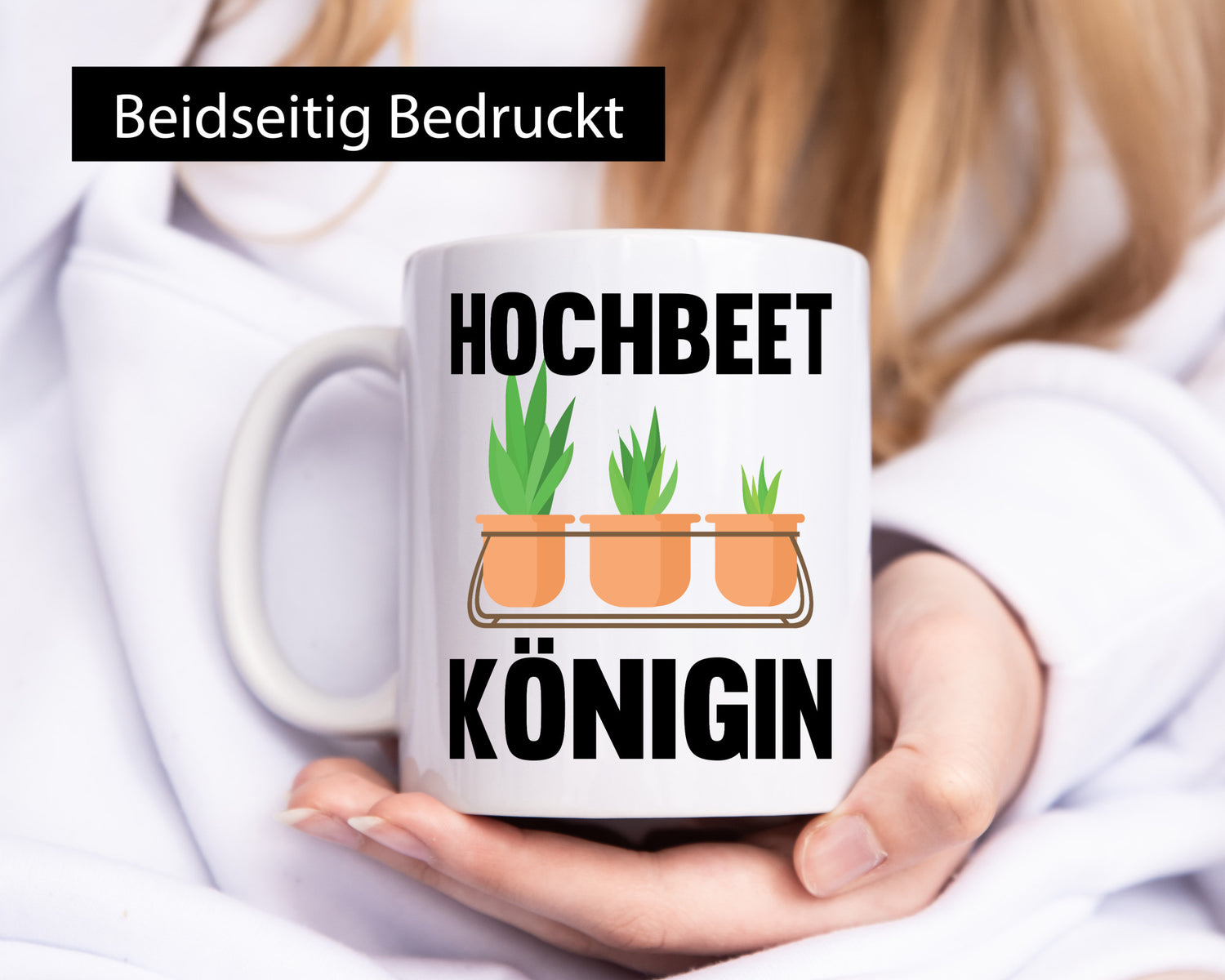 Hochbeetkönigin | Gartenarbeit Gärtnern Pflanze Geschenk Arbeit Kollegen Büro