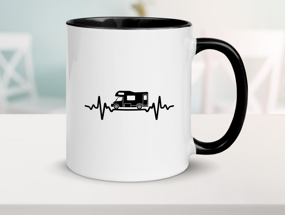 Wohnmobil | Herzschlag lustiger Spruch Geschenk Humor Geschenkidee Tasse