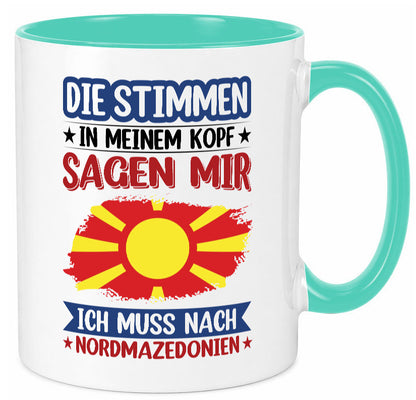 Nordmazedonien | Urlaub Stimmen in meinem Kopf Geschenk Humor Geschenkidee
