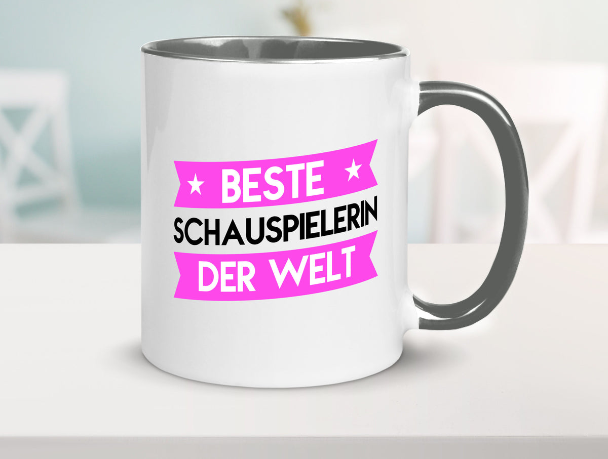 Beste Schauspielerin | Theater lustiger Spruch Geschenk Humor Geschenkidee Tasse