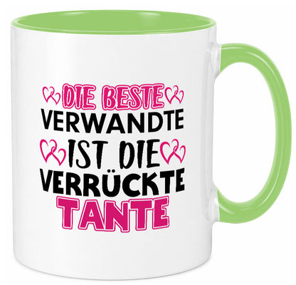 Verrückte Tante | Spruch Patentante Verwandtschaft lustiger Geschenk Humor
