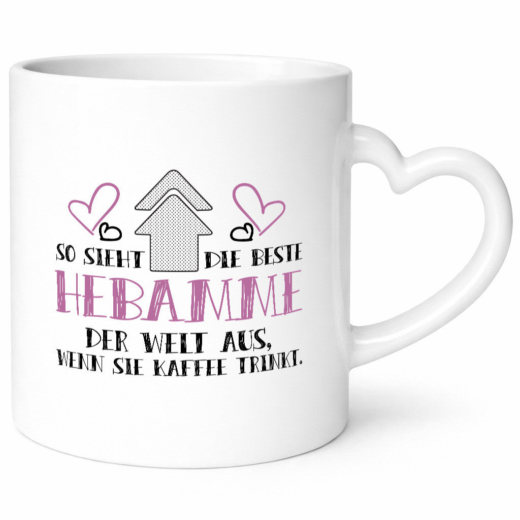 Beste Hebamme der Welt | Kaffee trinken Dankeschön Geschenk Humor Geschenkidee