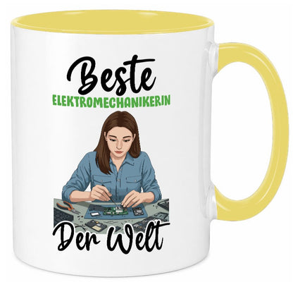 Beste Elektromechanikerin | Mechanikerin v2 Geschenkidee Humor Tasse