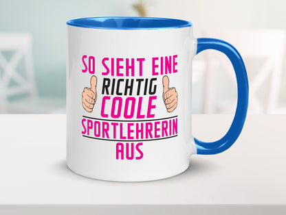 Richtig Coole Sportlehrerin | Lehrer Sport Geschenk Humor Geschenkidee lustiger
